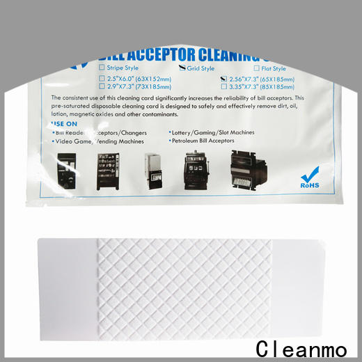 Cleanmo Wholesale OEM cleaning credit card supplier for readers