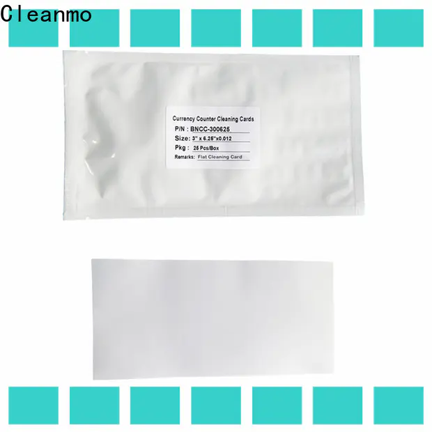 Cleanmo high quality electronic lock cleaning cards wholesale for Banknote Counter