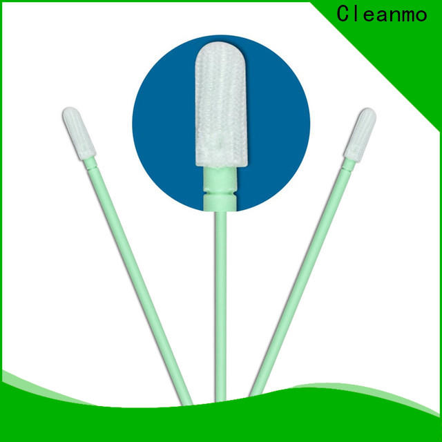 Cleanmo double-layer knitted polyester polyester cleanroom swabs manufacturer for printers