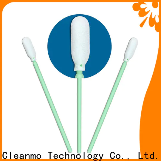 Cleanmo small ropund head lint free cleaning swabs manufacturer for excess materials cleaning