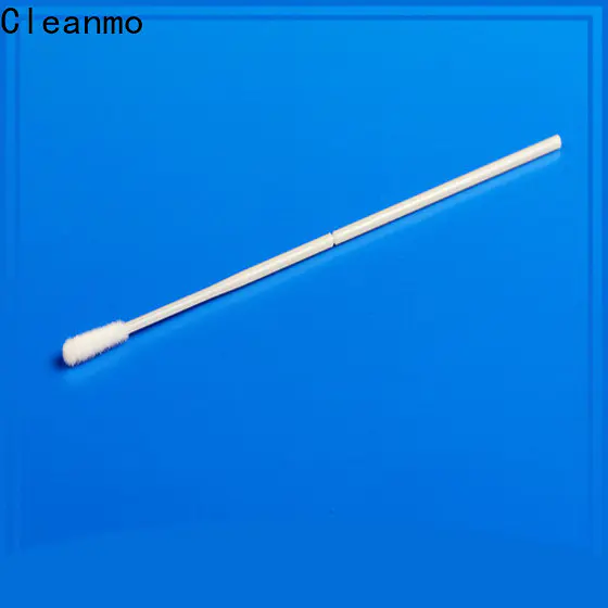 Cleanmo frosted tail of swab handle nasopharyngeal nylon flocked swab wholesale for cytology testing