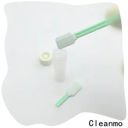 Cleanmo Double layered head sterile Polyester swab supplier for test residues of previously manufactured products