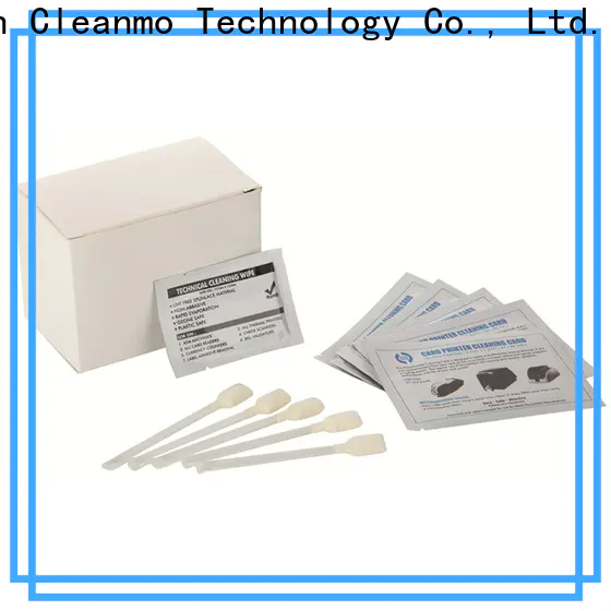 Cleanmo Hot-press compound laser printer cleaning kit supplier for ID card printers