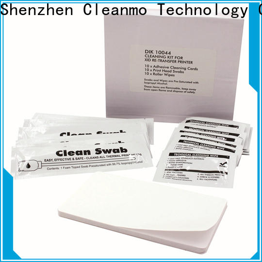 Cleanmo PVC inkjet printer cleaning sheets supplier for card printer