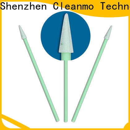 Cleanmo green handle medical mouth swabs supplier for Micro-mechanical cleaning