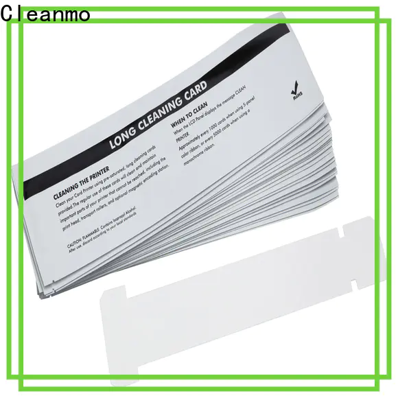 Cleanmo T shape zebra printer cleaning cards manufacturer for ID card printers