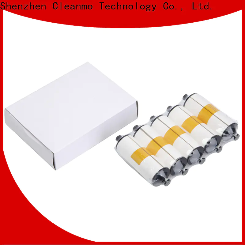 Cleanmo blending spunlace zebra printhead cleaning supplier for ID card printers