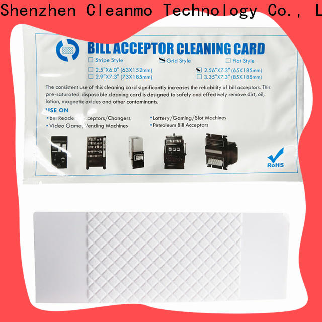 Cleanmo white alcohol cleaning cards wholesale for video game machines