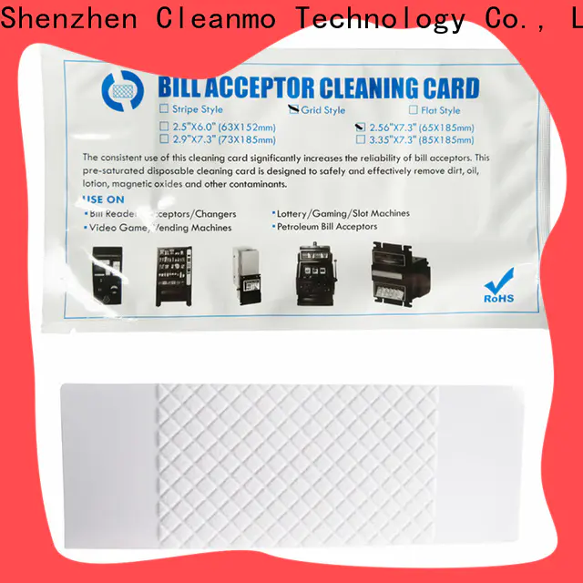 Cleanmo white alcohol cleaning cards wholesale for video game machines