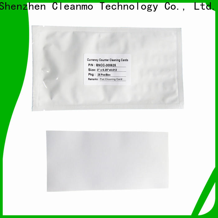 Cleanmo high quality electronic lock cleaning cards factory price for Banknote Counter