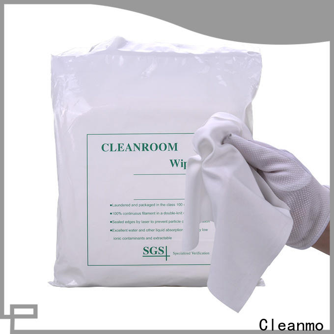Cleanmo Wholesale best cleanroom wipers 9x9 factory direct for Stainless Steel Surface