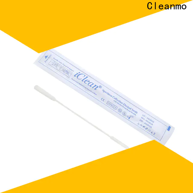 Cleanmo Nylon Fiber head nasopharyngeal nylon flocked swab supplier for rapid antigen testing