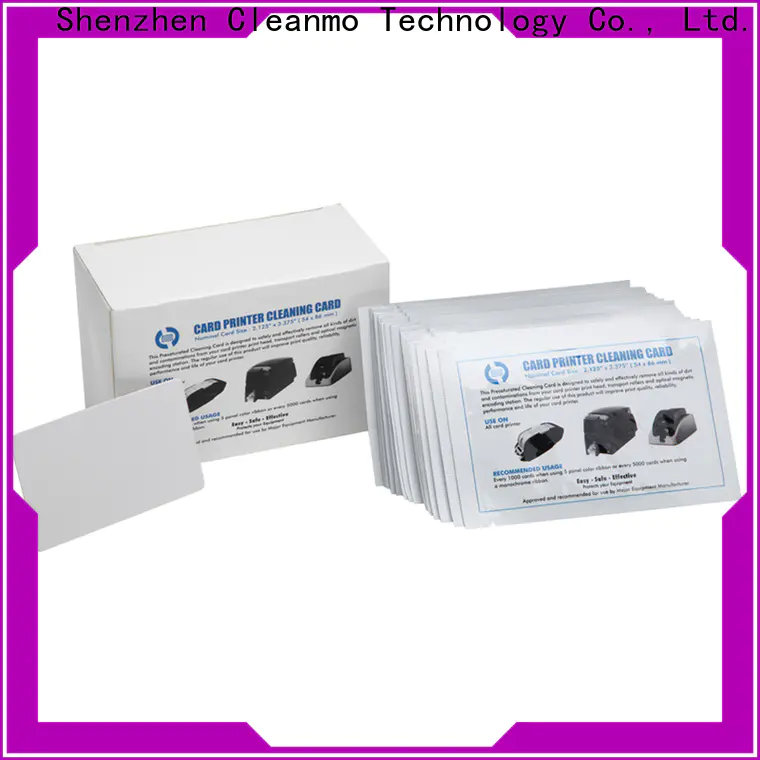 Cleanmo Cleanmo card reader cleaning card manufacturer for Smart Card Readers