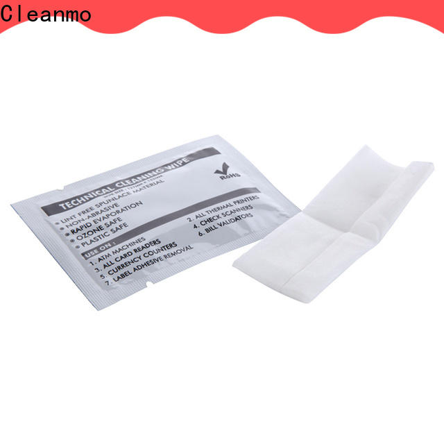 Bulk purchase OEM thermal printhead cleaning wipes Non Woven Fabric factory for Check Scanners