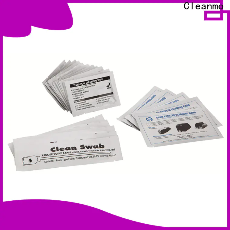 Cleanmo cost-effective printer cleaning supplies manufacturer for Evolis printer