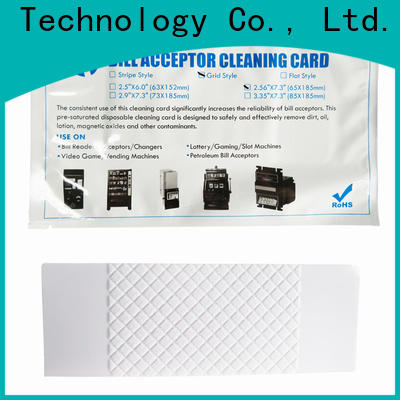 Cleanmo flocked fabric cleaning credit card factory for readers