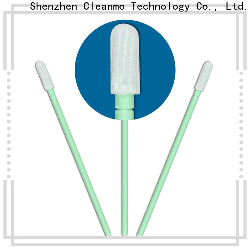 Cleanmo safe material texwipe polyester swabs supplier for general purpose cleaning