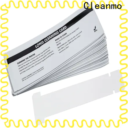 Cleanmo Wholesale ODM zebra printer cleaning cards factory for Zebra P120i printer