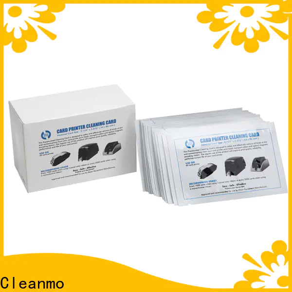 Cleanmo blending spunlace zebra printhead cleaning manufacturer for ID card printers