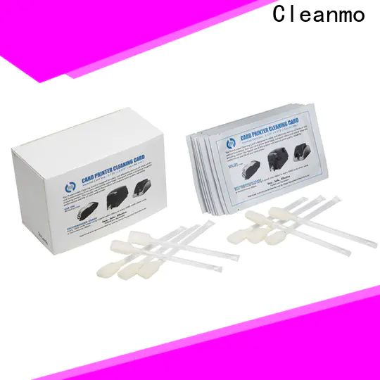 Cleanmo Aluminum foil packing zebra printer cleaning cards wholesale for cleaning dirt