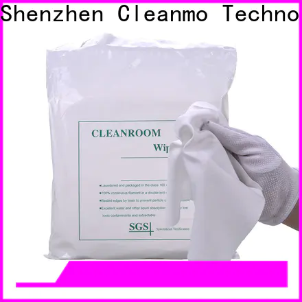 Cleanmo Wholesale OEM lint free polyester wipes manufacturer for Stainless Steel Surface