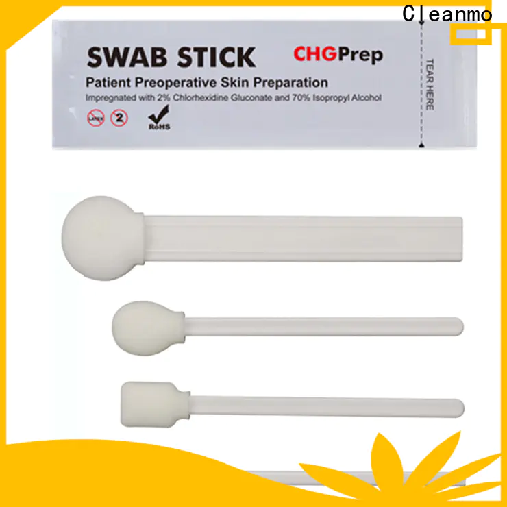 Cleanmo Polypropylene handle with 2% chlorhexidine gluconate alcohol pad manufacturer for Dialysis procedures