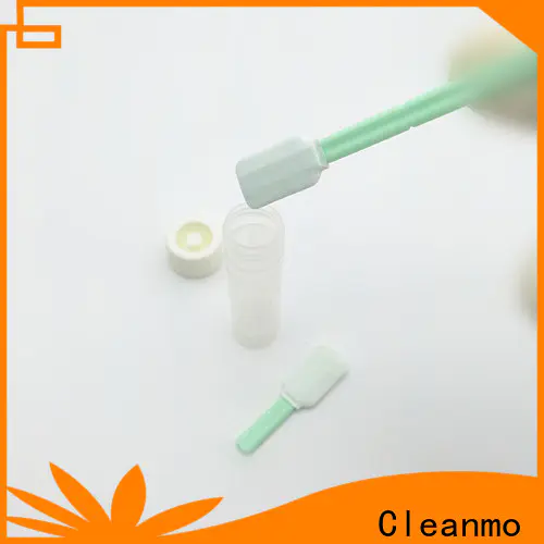 Cleanmo Polypropylene handle sterile q tips factory price for test residues of previously manufactured products