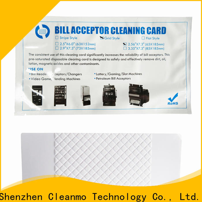 Cleanmo Custom ODM cleaning credit card wholesale for currency counters