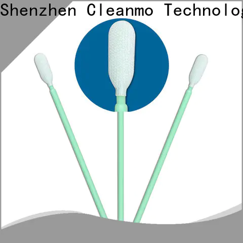 Cleanmo flexible paddle cleanroom polyester swabs manufacturer for microscopes