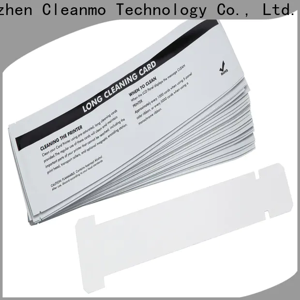 Cleanmo pvc zebra cleaners manufacturer for Zebra P120i printer