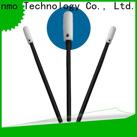 Cleanmo green handle cotton swab manufacturers supplier for excess materials cleaning