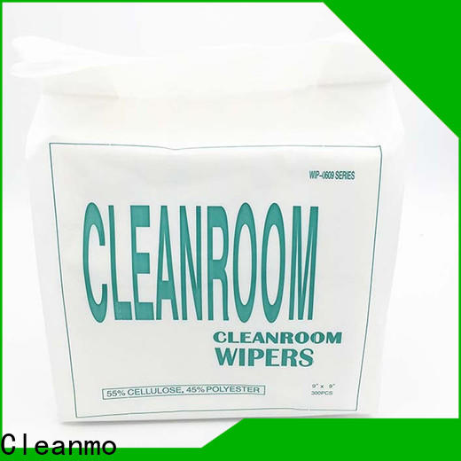 Cleanmo 45% polyester non woven wipes manufacturer for stainless steel surface