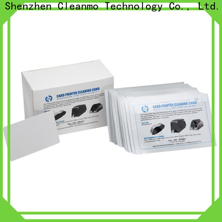 Wholesale best card reader cleaning card non woven supplier for ID Card Printers