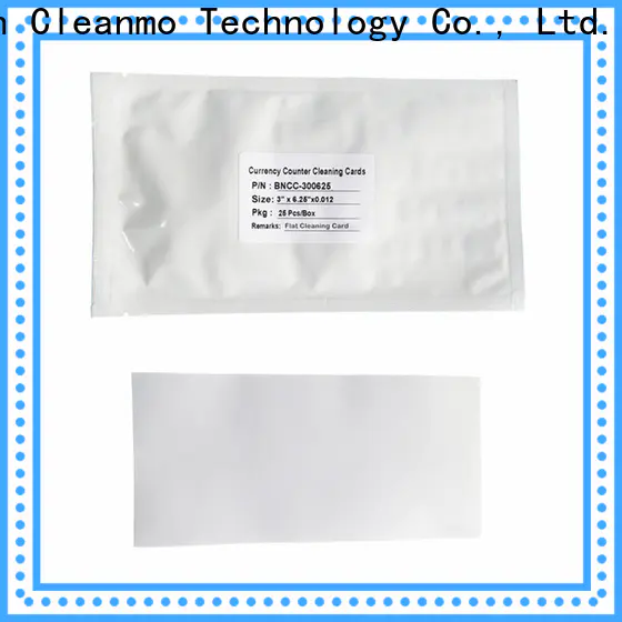 Cleanmo convenient ncr cleaning cards wholesale for Banknote Counter