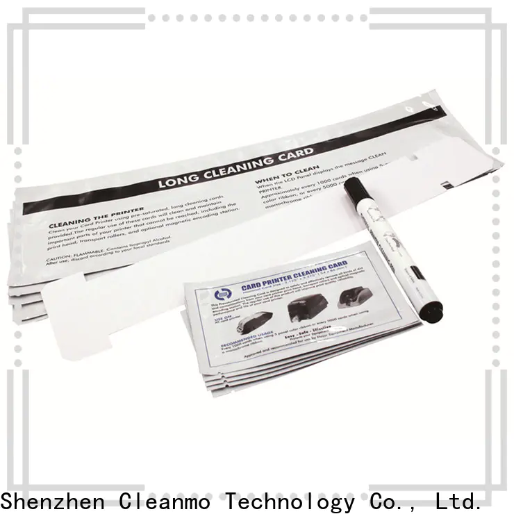 Cleanmo Non Woven CR80 Cleaning Cards factory for Javelin J360i printers