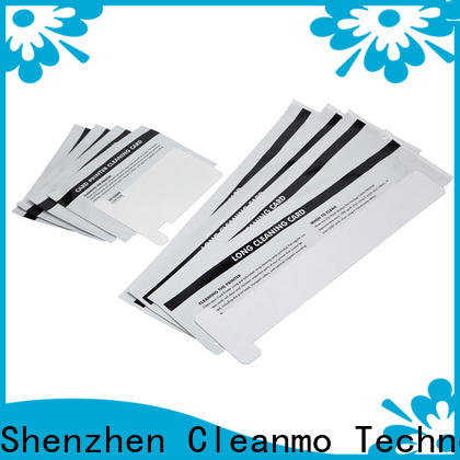 Cleanmo Custom high quality zebra printer cleaning cards factory for Zebra P120i printer