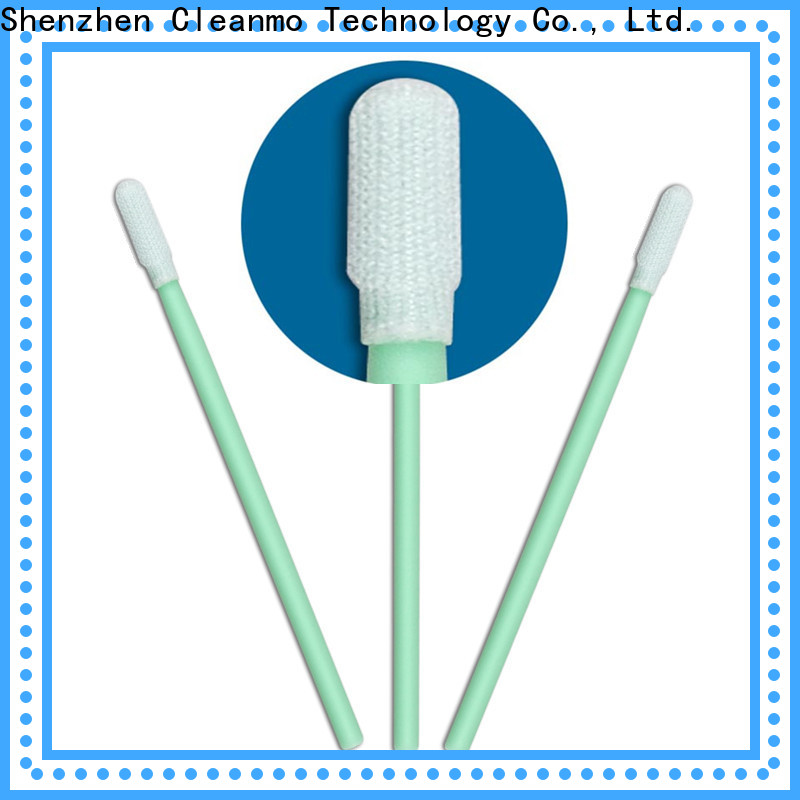 Cleanmo flexible paddle Cleanroom polyester swab wholesale for optical sensors