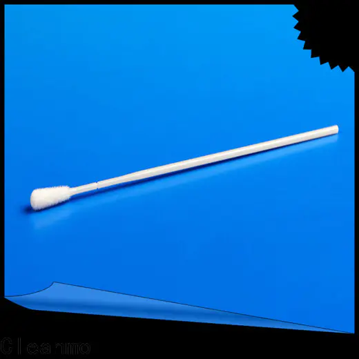Cleanmo frosted tail of swab handle nasopharyngeal nylon flocked swab supplier for cytology testing