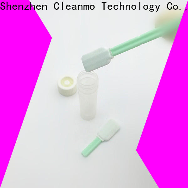 Cleanmo Polypropylene handle sterile q tips manufacturer for test residues of previously manufactured products
