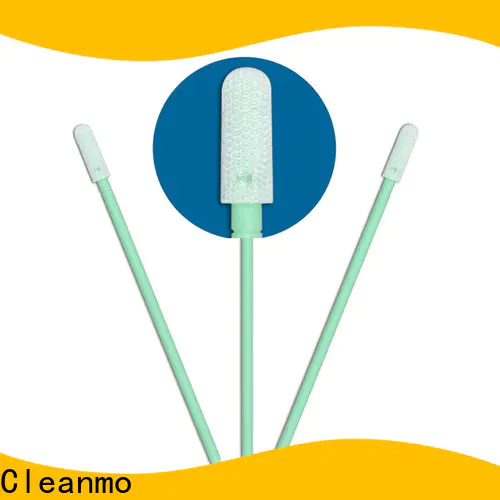 Cleanmo excellent chemical resistance polyester cleanroom swabs manufacturer for microscopes