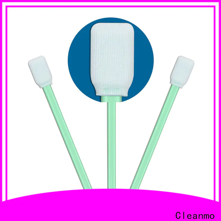 Cleanmo excellent chemical resistance Industrial polyester swabs manufacturer for general purpose cleaning