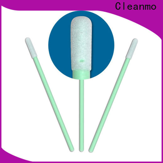 Cleanmo green handle lint free swabs manufacturer for Micro-mechanical cleaning