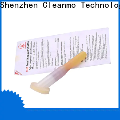 Cleanmo long plastic handle with 2% chlorhexidine gluconate medline cotton tipped applicators supplier for dialysis procedures