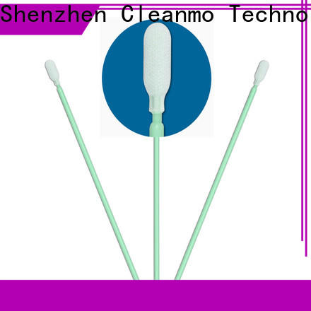 Cleanmo double-layer knitted polyester fiber optic swabs manufacturer for printers
