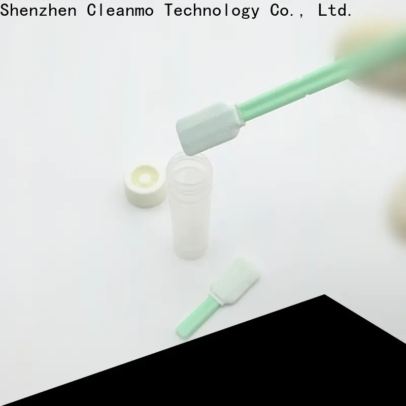 Cleanmo Double layered head sterile q tips wholesale for test residues of previously manufactured products