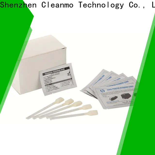Cleanmo Hot-press compound laser printer cleaning kit wholesale for Evolis printer
