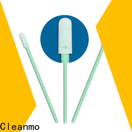 Cleanmo double-layer knitted polyester esd swabs wholesale for general purpose cleaning