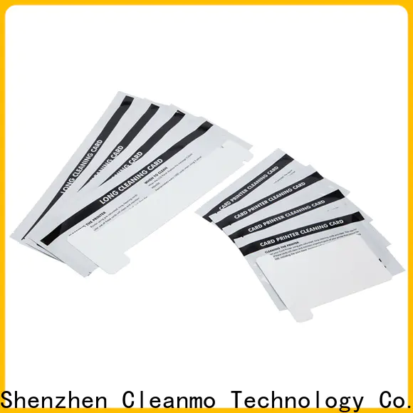 Cleanmo Custom OEM zebra printer cleaning cards supplier for cleaning dirt