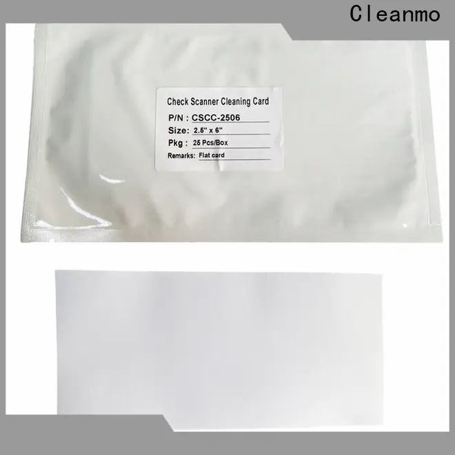 Cleanmo panini check scanner cleaning card manufacturer for Digital Check TellerScan
