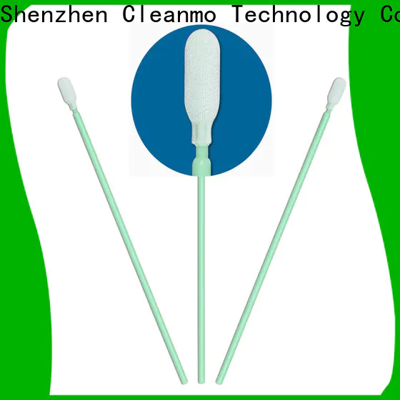 Cleanmo excellent chemical resistance dacron swab manufacturer for optical sensors